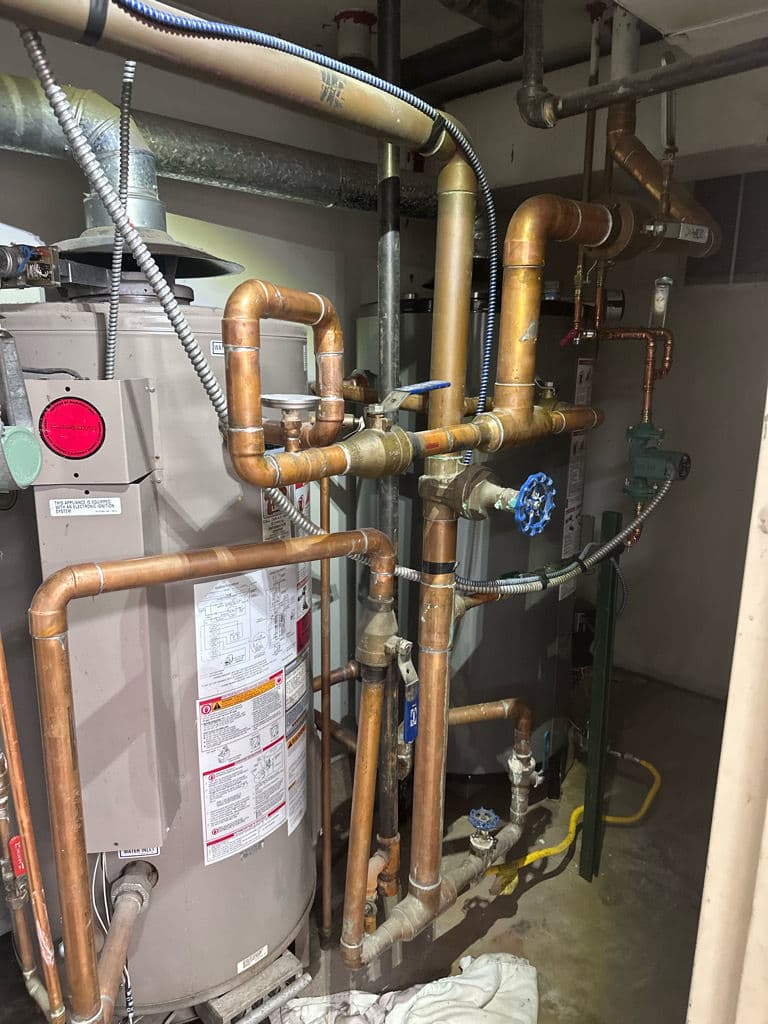 Commercial Water Heater Replacement with Full System Repipe image