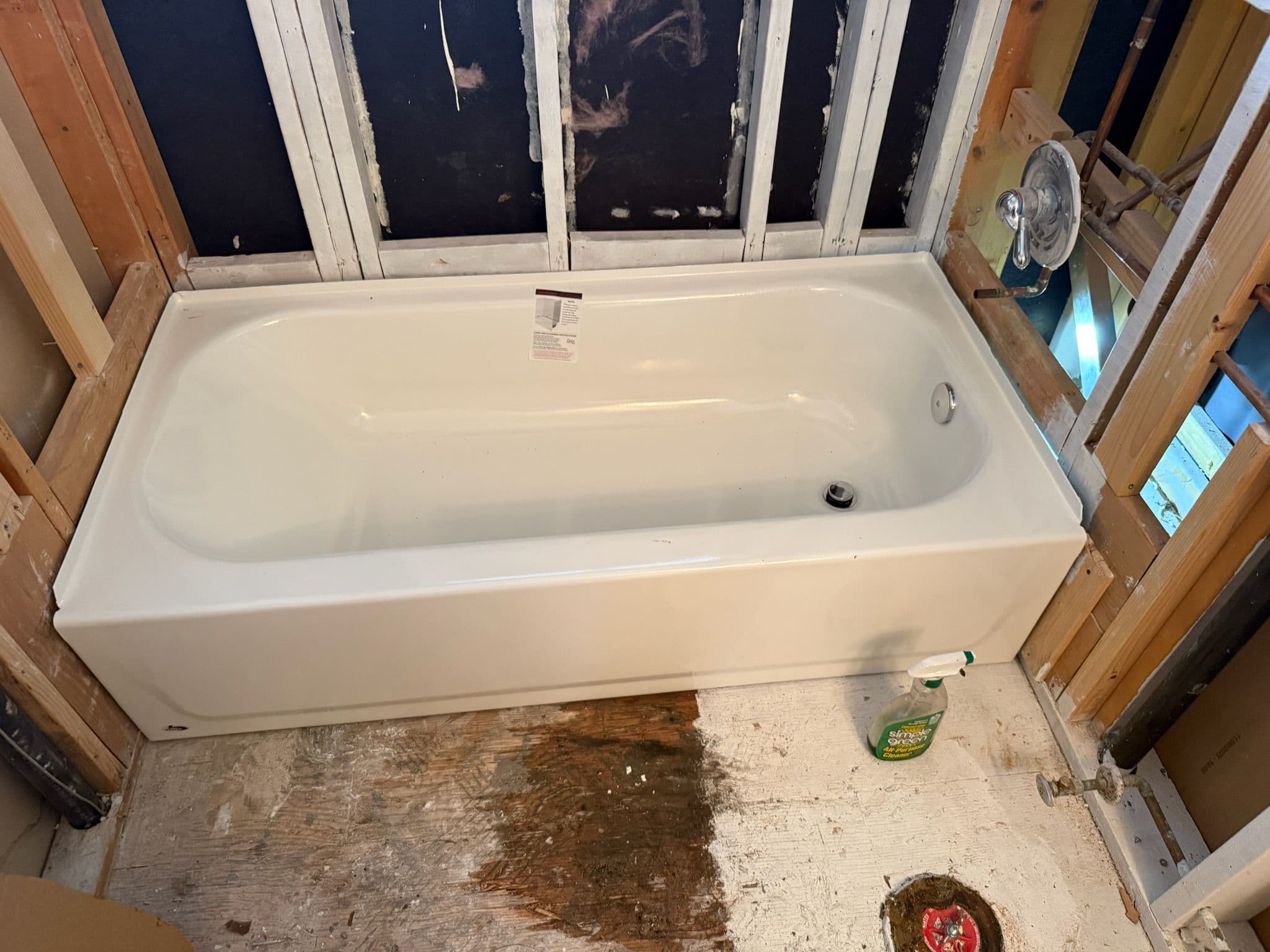 Project Bathroom Remodel Tub Installation image