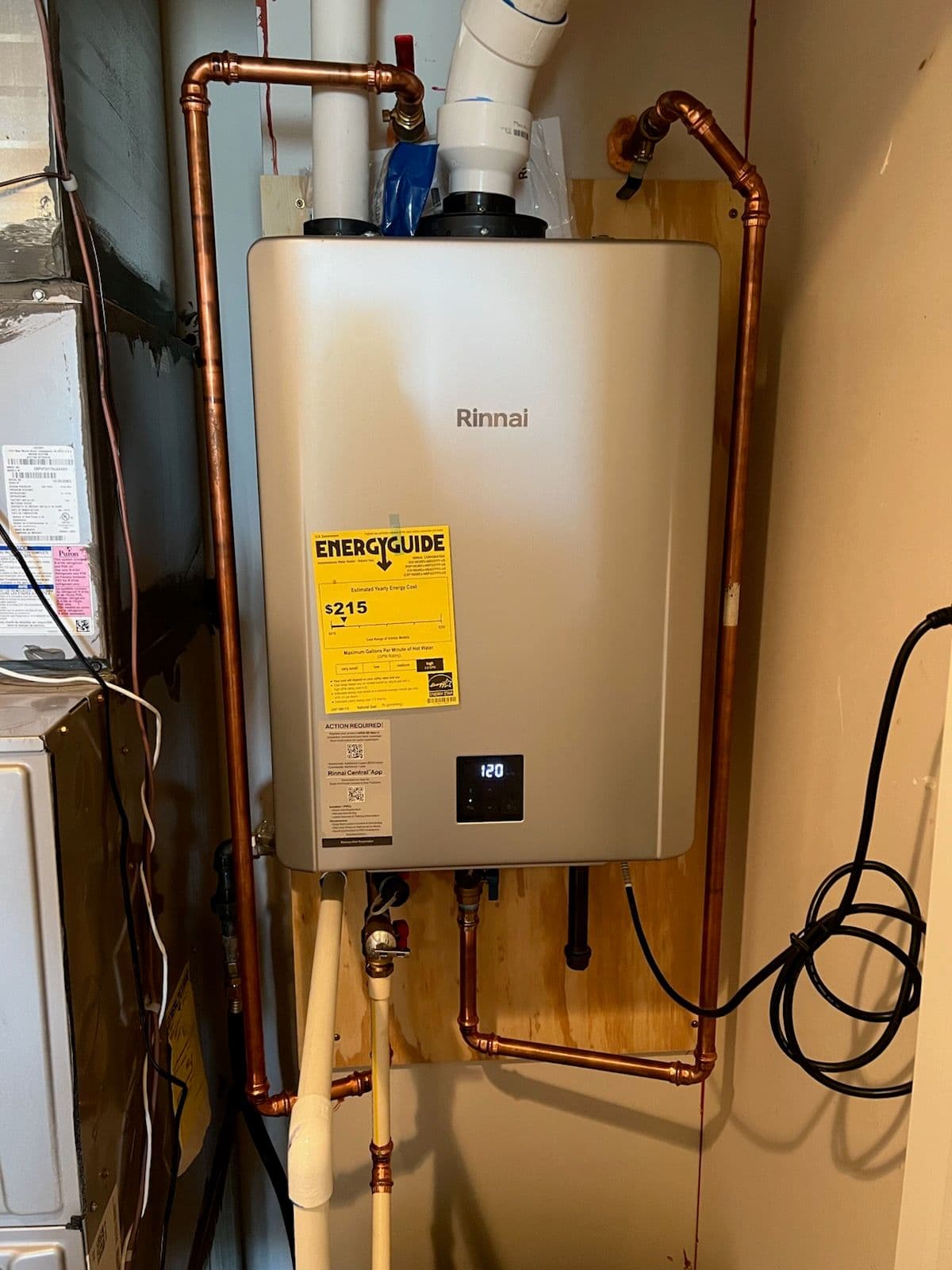 Efficient Rinnai Tankless Water Heater Installation image
